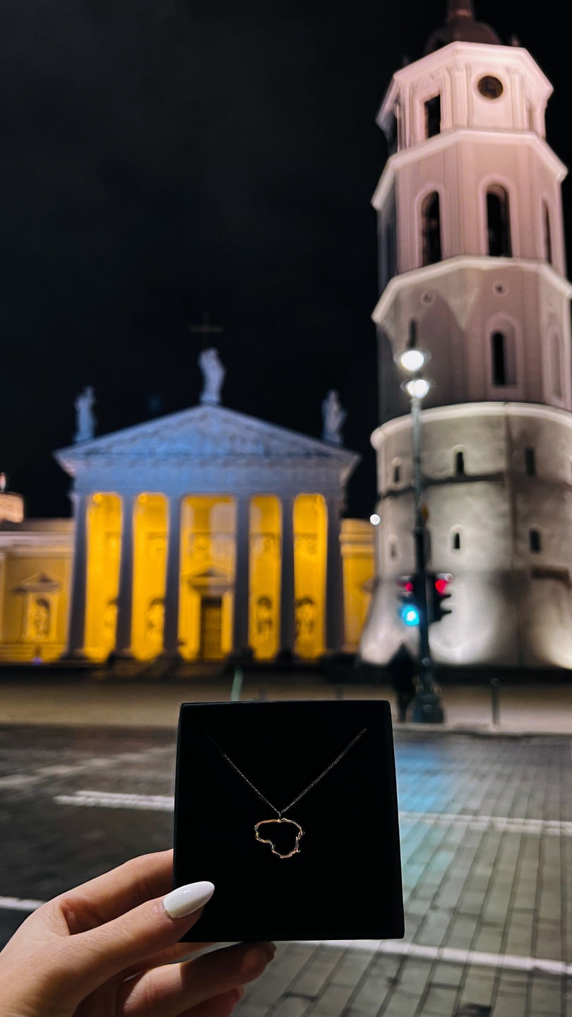 Customer photo review of Sidabrinis pakabukas "Lietuva"