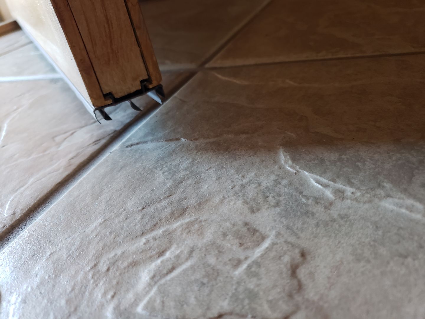 Customer photo review of 36" Pease Slide-On Fiberglass Door Sweep