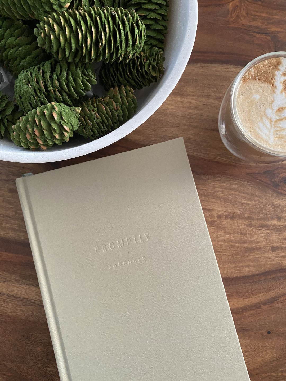 Customer photo review of Childhood History Journal - Sage Green Linen