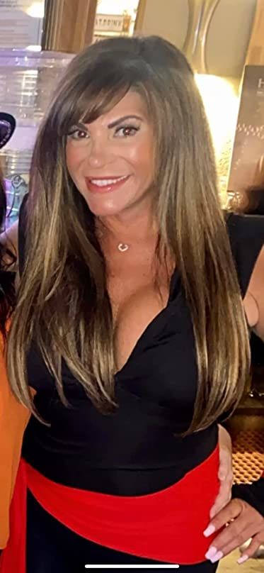 Customer photo review of Injection Tape In Virgin Hair Extensions Balayage Brown With Blonde #4/27/4