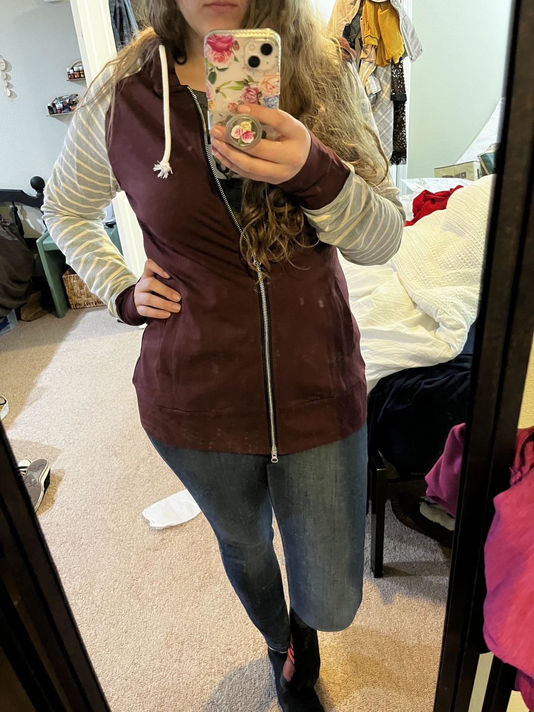 Customer photo review of Varsity Full Zip