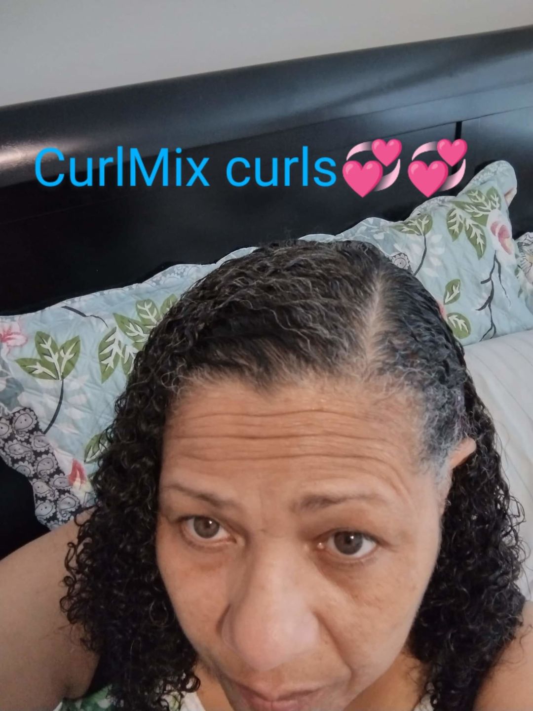 Customer photo review of Curly Hair Wash and Go System with Organic Jojoba Oil for Moisturizing Hair with Lavender Fragrance (Step 1 - 4)