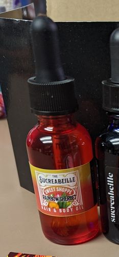 Customer photo review of 1oz Hair and Body Oil scented with Rainbow Sherbet *FLASH SALE*