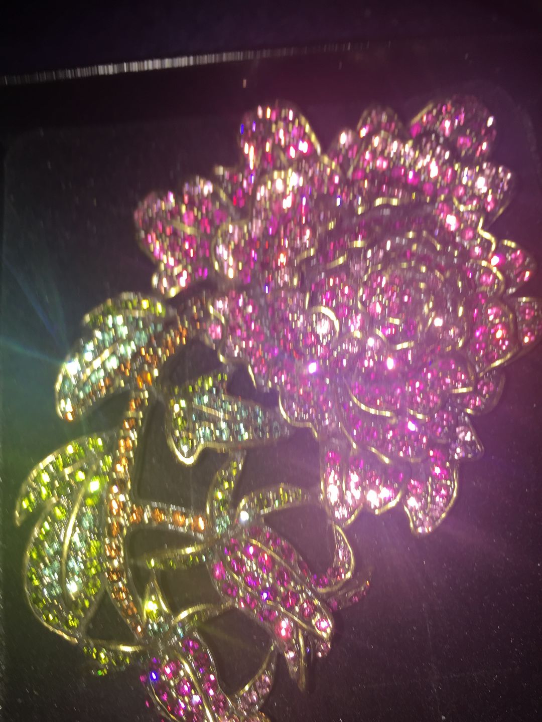 Customer photo review of HEIDI DAUS®"Walk Witch Way" Enamel Crystal Boot Pin