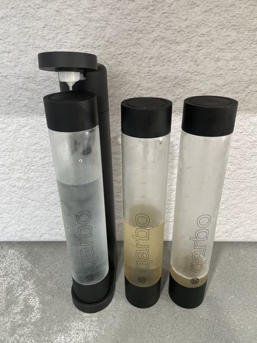 Customer photo review of qarbo Sparkling Water Maker and Fruit Infuser - Matte Black