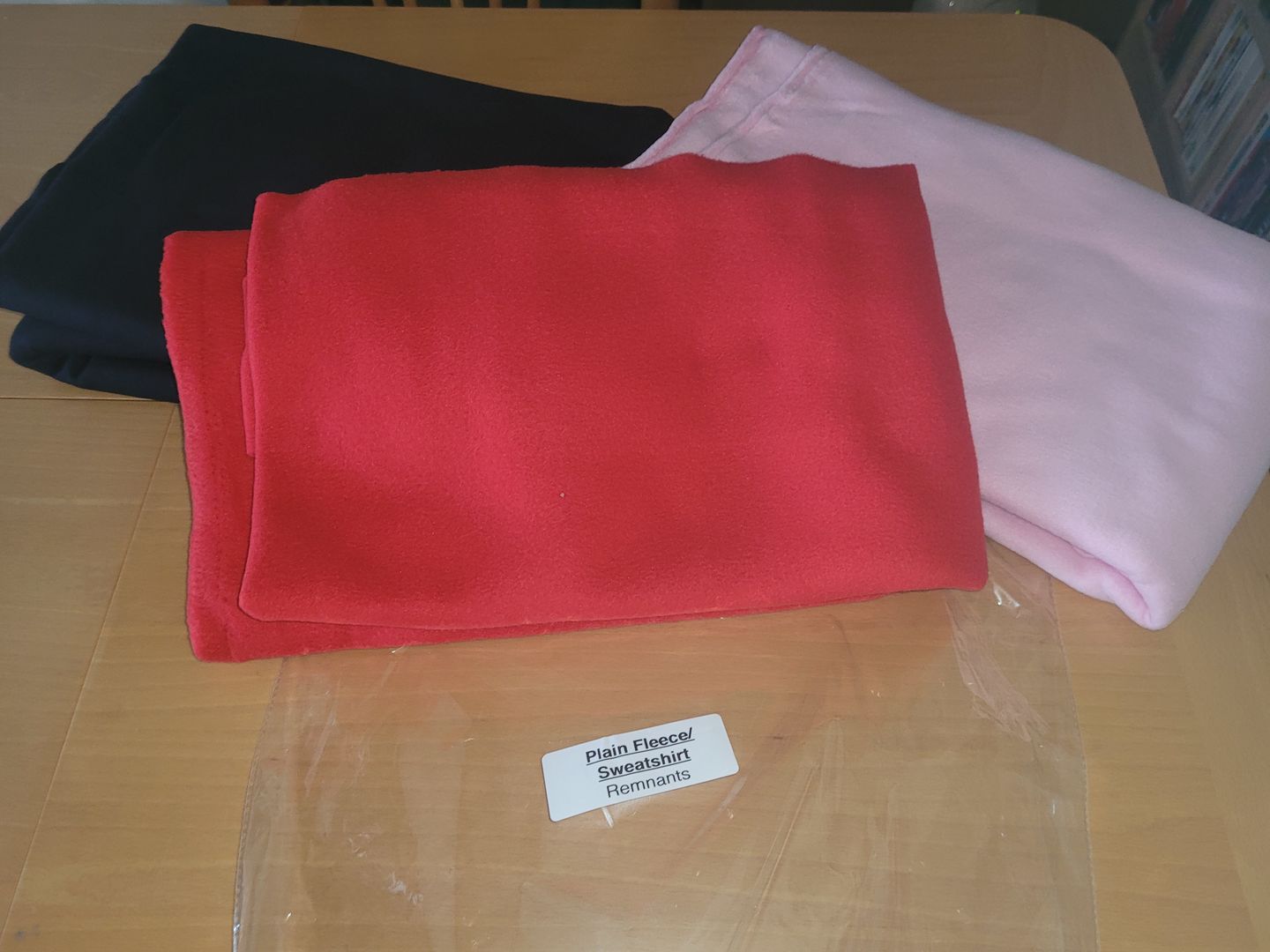 Customer photo review of Plain Fleece/Sweatshirt Remnants