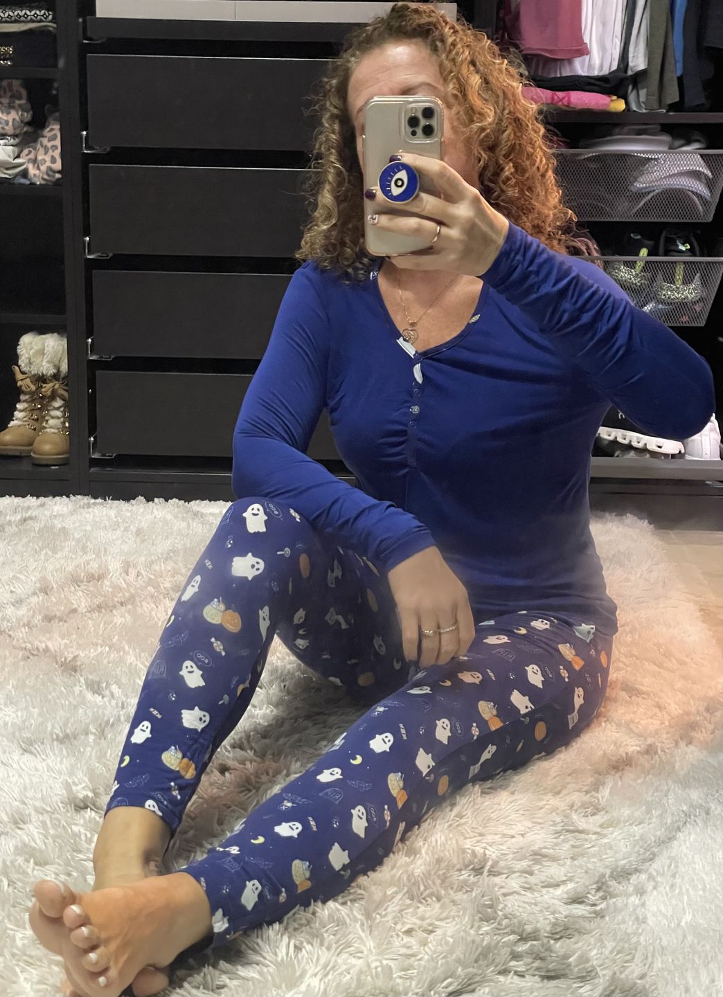Customer photo review of Ghosts Bamboo Women's Pajama Set