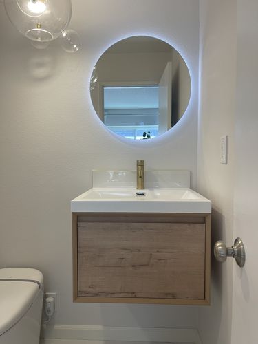 Customer photo review of Vitolo Floating Vanity