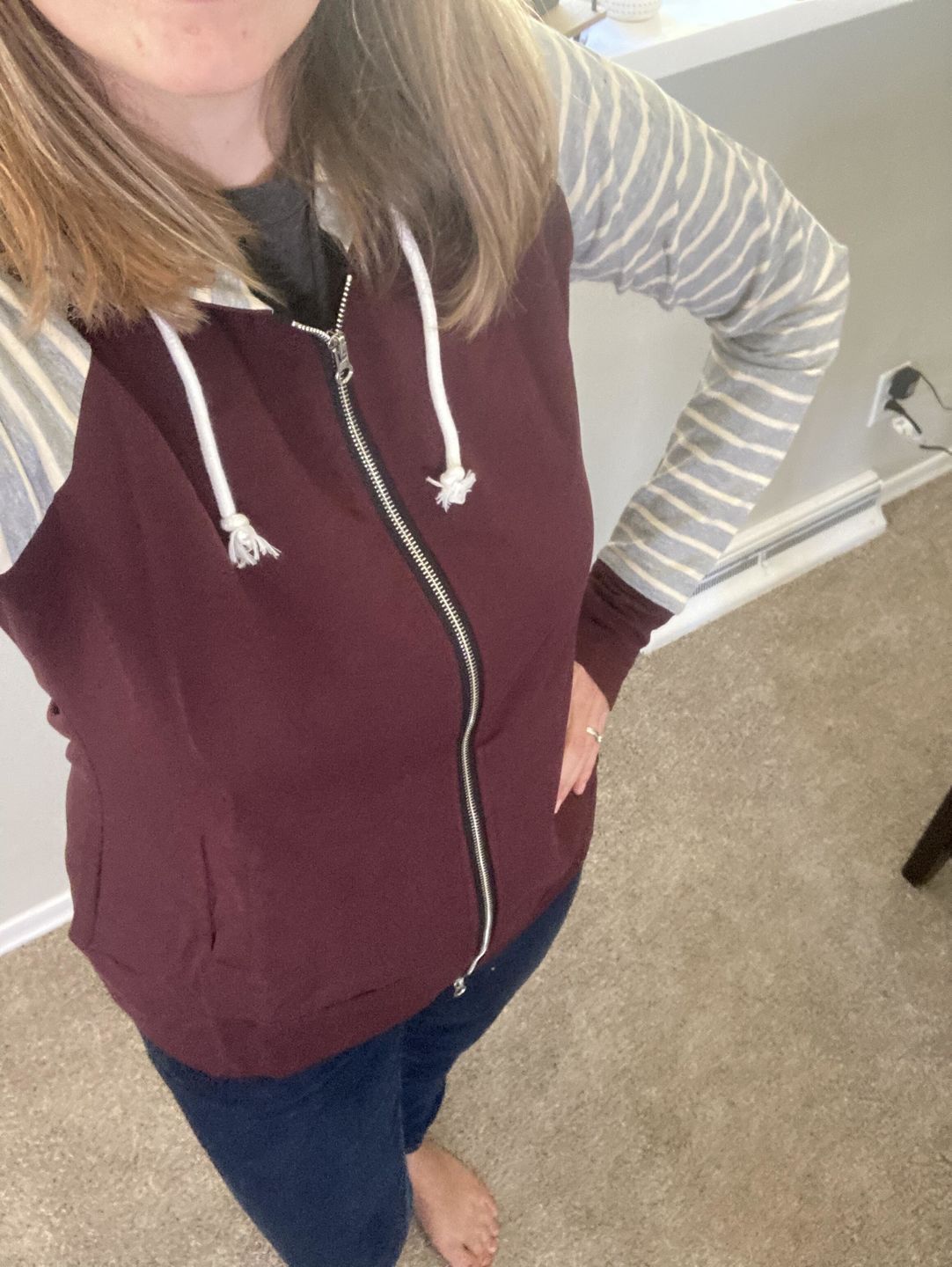 Customer photo review of Varsity Full Zip