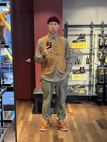 Customer photo review of 1930s Heavyweight Canvas Game Pocket Hunting Vest - Khaki