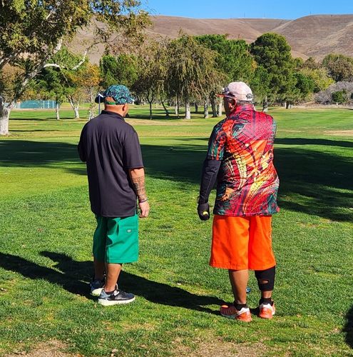 Customer photo review of Hawaii Shark Polynesian Tropical Polo Shirt - Red - AH