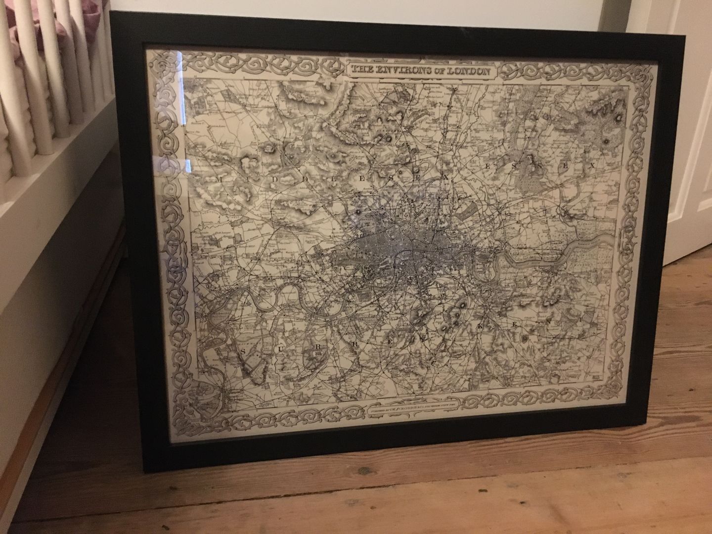 Customer photo review of Old Map of London & Suburbs, Environs by G.W. Colton, 1886
