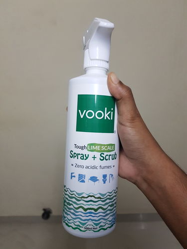Customer photo review of Ecofriendly Limescale Remover/Descaler for taps, Hard Water Stains,  Showers ,faucets & bathroom Tiles-500ml