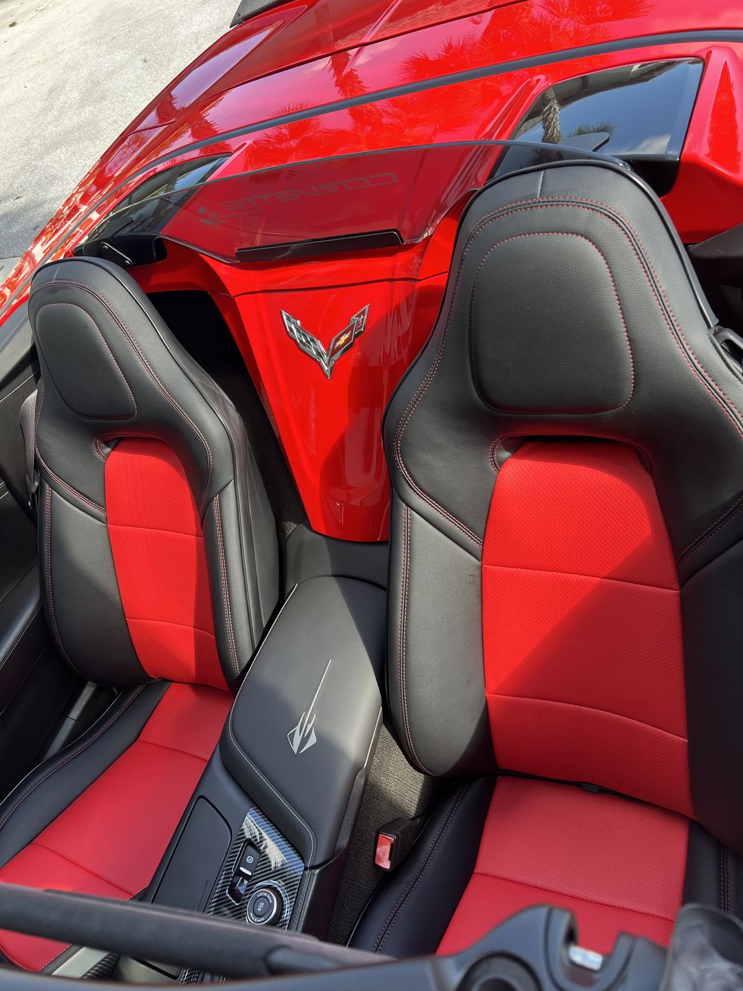 Customer photo review of Corvette C7 Premium Custom Leather Seat Covers