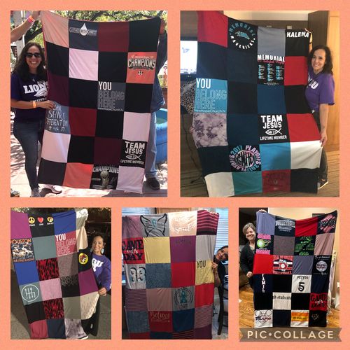 T-shirt quilt featuring lions by Cathleen from TX