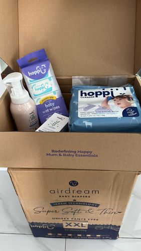 Customer photo review of Hoppi Diapers Carton Pre-order GWP