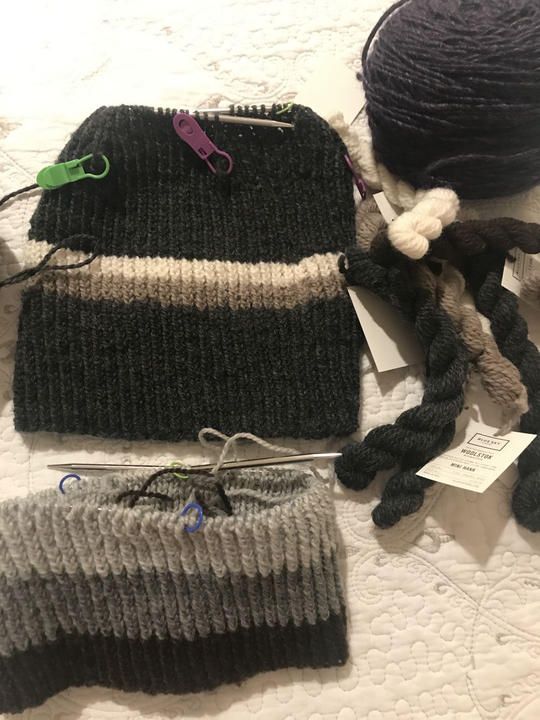 Customer photo review of Blue Sky Fibers Woolstok Bundle Kit