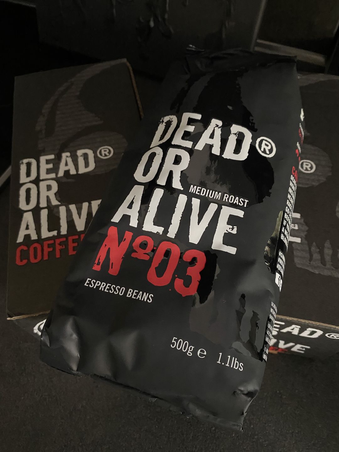 Customer photo review of DEAD OR ALIVE COFFEE No3 – 100% Robusta. Stark. Vollmundig. Espresso.