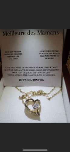 Customer photo review of Collier Amour Éternel - À la meilleure des mamans - Je t'aime, Ton fils