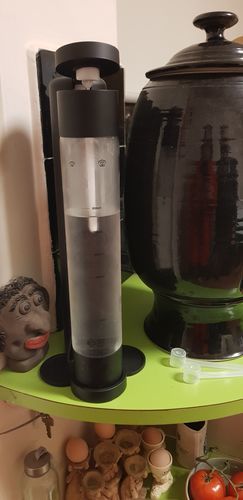 Customer photo review of qarbo Sparkling Water Maker and Fruit Infuser - Matte Black