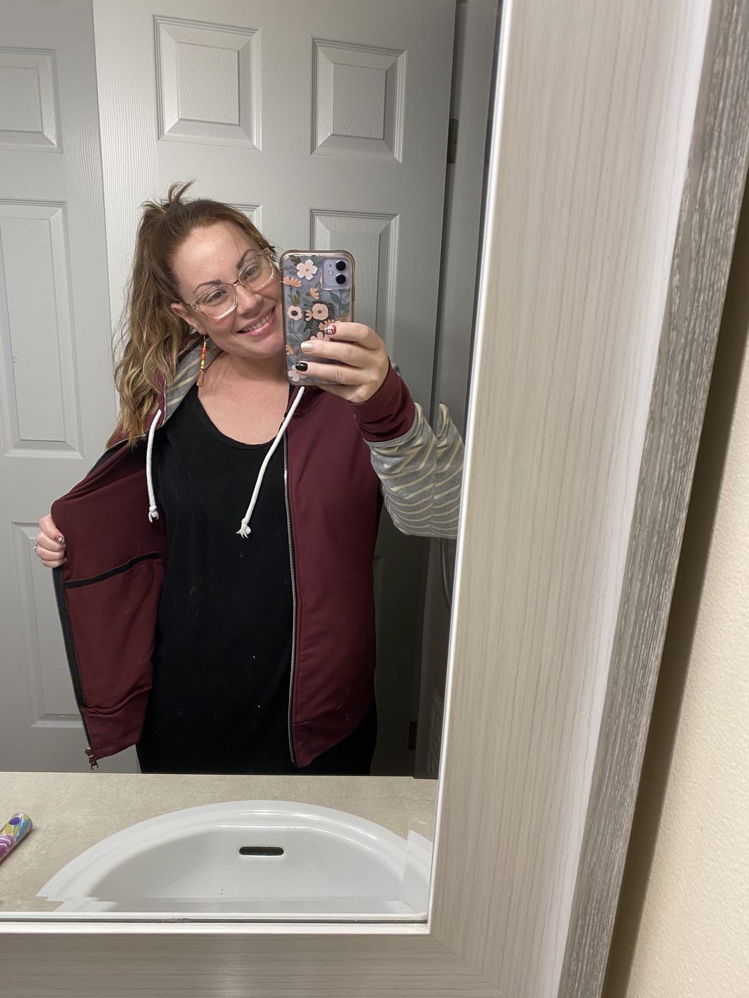 Customer photo review of Varsity Full Zip