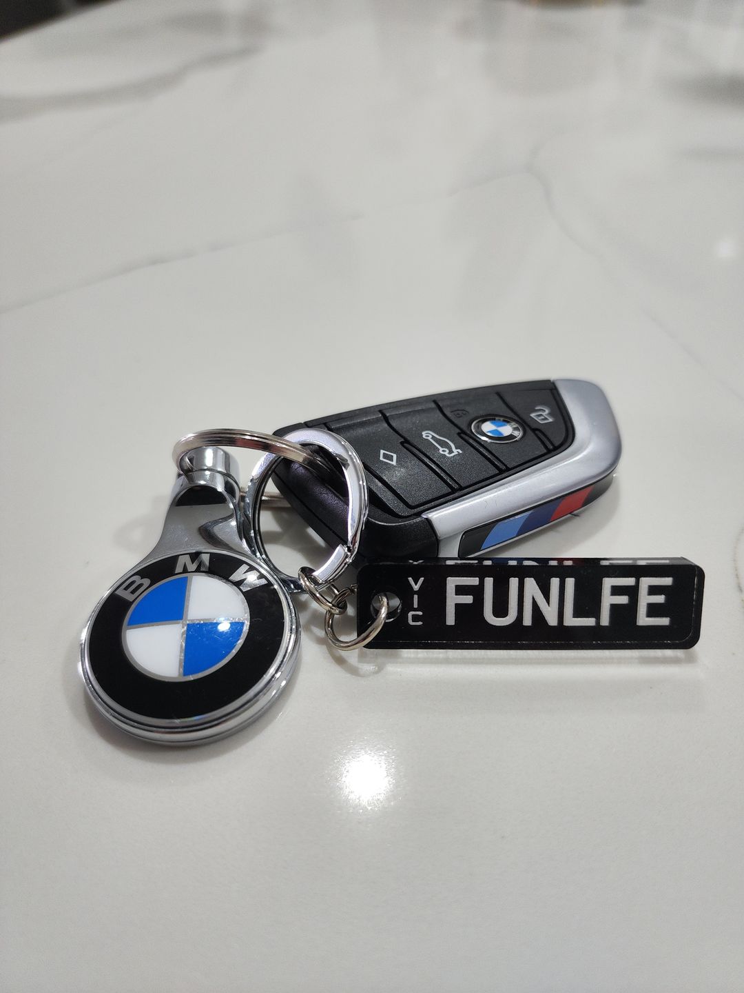 Customer photo review of VIC Prestige Licence Plate Custom Keychain