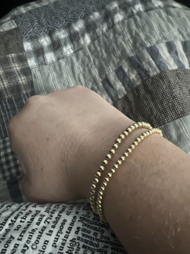Customer photo review of juno bracelet double stack (3+4mm)