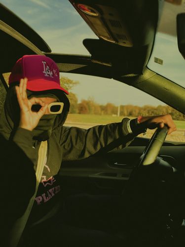 Customer photo review of LA Bunny Signature Trucker in Pink