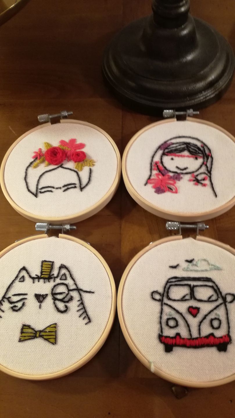 Customer photo review of Kit Broderie Monsieur Chat