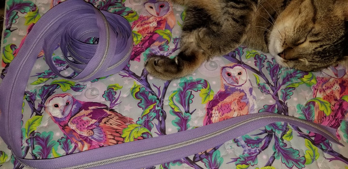 Customer photo review of Lavender - #5 Silver Nylon Coil Zipper Tape