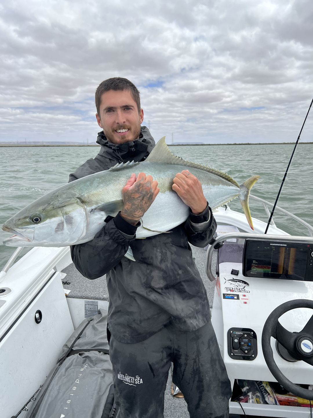 Customer photo review of OCEAN DEFIANCE JACKET - 100% WATERPROOF (Black Edition)