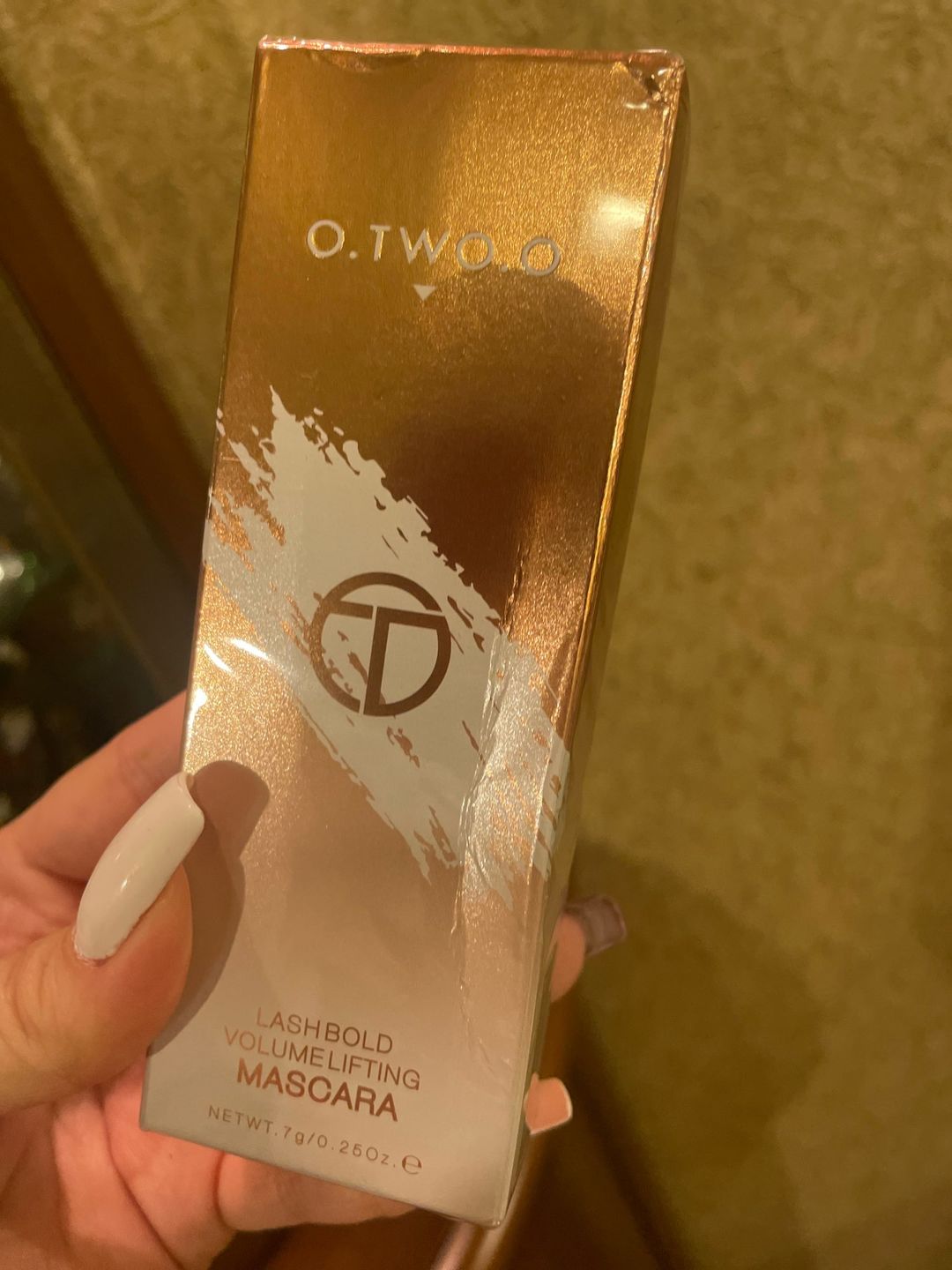 Customer photo review of O.TWO.O LASH BOLD VOLUME LIFTING MASCARA