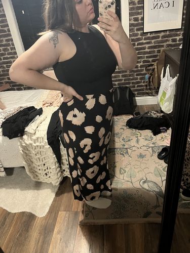 Customer photo review of Thick Longer In The Body Seamfree ELR Bodysuit - Black