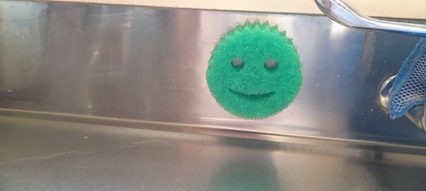 Customer photo review of Scrub Daddy Caddy