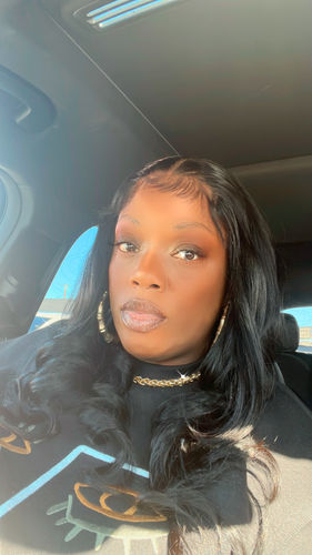 Customer photo review of 22" $109 Body Wave 4x4 Closure Virgin Human Hair Wigs 2 Days Shipping Natural Black Glueless