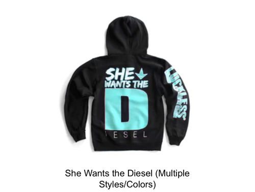 Customer photo review of She Wants the Diesel (Multiple Styles/Colors)
