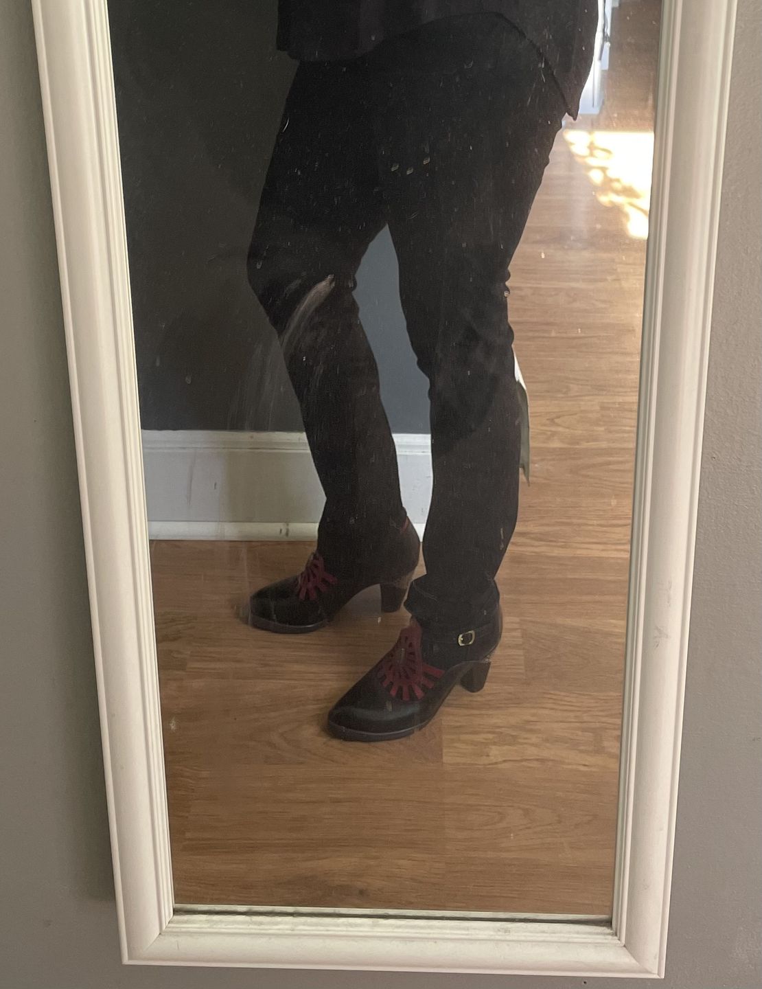 Customer photo review of Retro Leather Grace Adjustable Belt Pumps
