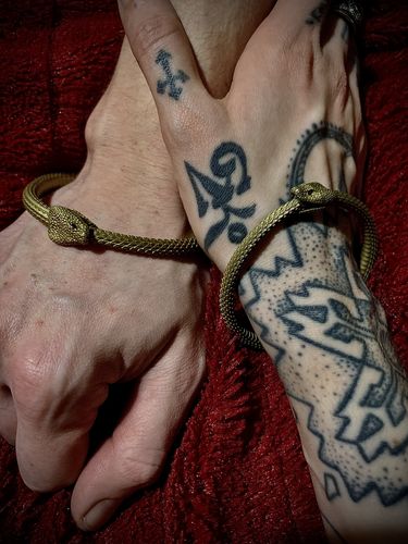 Customer photo review of Ouroboros Bracelet