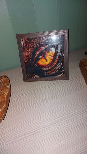 Customer photo review of 5D Diamond Painting Halloween Katze
