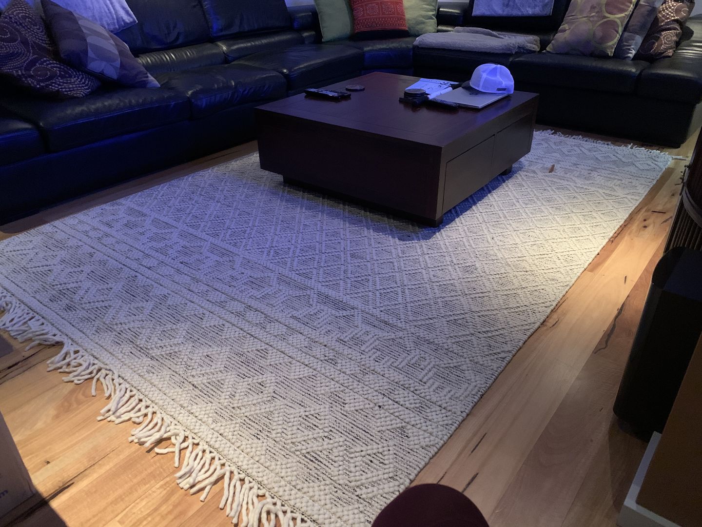Customer photo review of Anti Slip Rug Stop Pad For Hard Surfaces, Wooden & Tiled