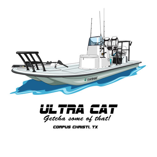 Customer photo review of Custom Digital Boat Artwork