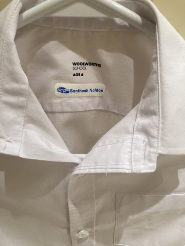 Customer photo review of Iron on Clothing Labels