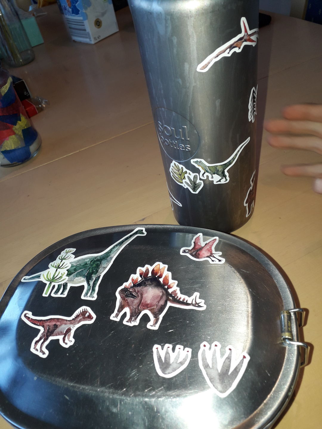 Customer photo review of spülmaschinenfeste Sticker "Dinos"