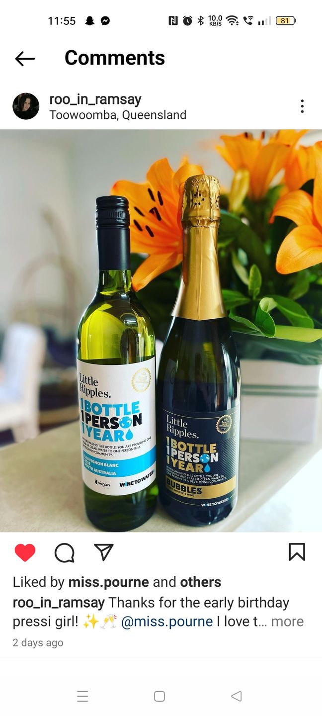 Customer photo review of Sparkling & Sav Blanc 2 pack