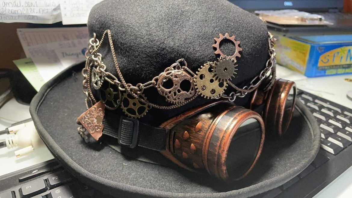 Customer photo review of Original Steampunk Goggles