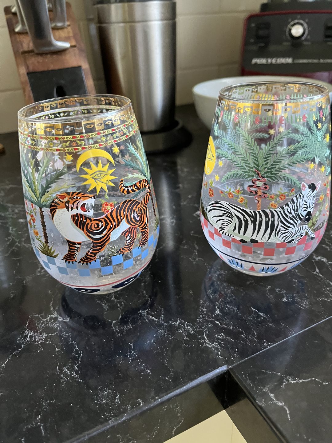 Customer photo review of Glass Tumbler Journey Beyond Reveries (Set of 2 glasses)