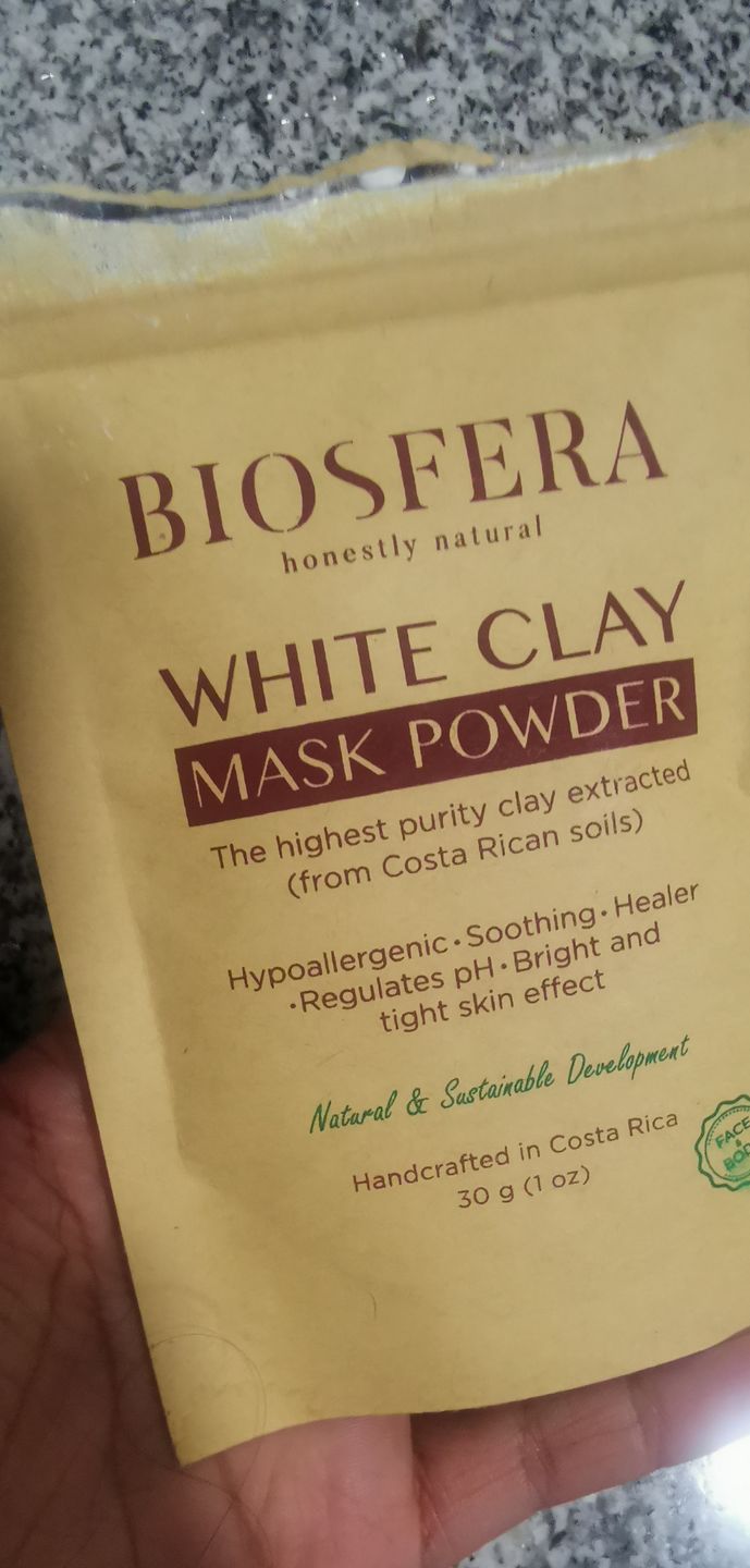 Customer photo review of White Clay Mask Powder