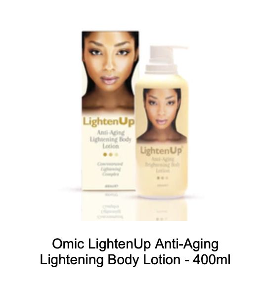 Customer photo review of Omic LightenUp Anti-Aging Lightening Body Lotion - 400ml