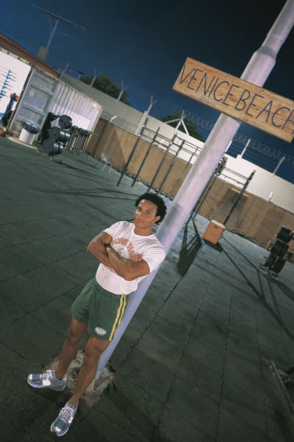 Customer photo review of Vintage Cotton Gym Shorts - Washed Green