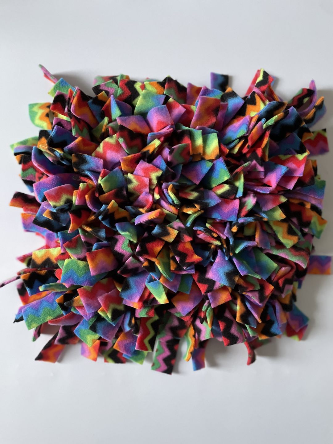 Customer photo review of Multicoloured Zig Zag Anti Pill Polar Fleece